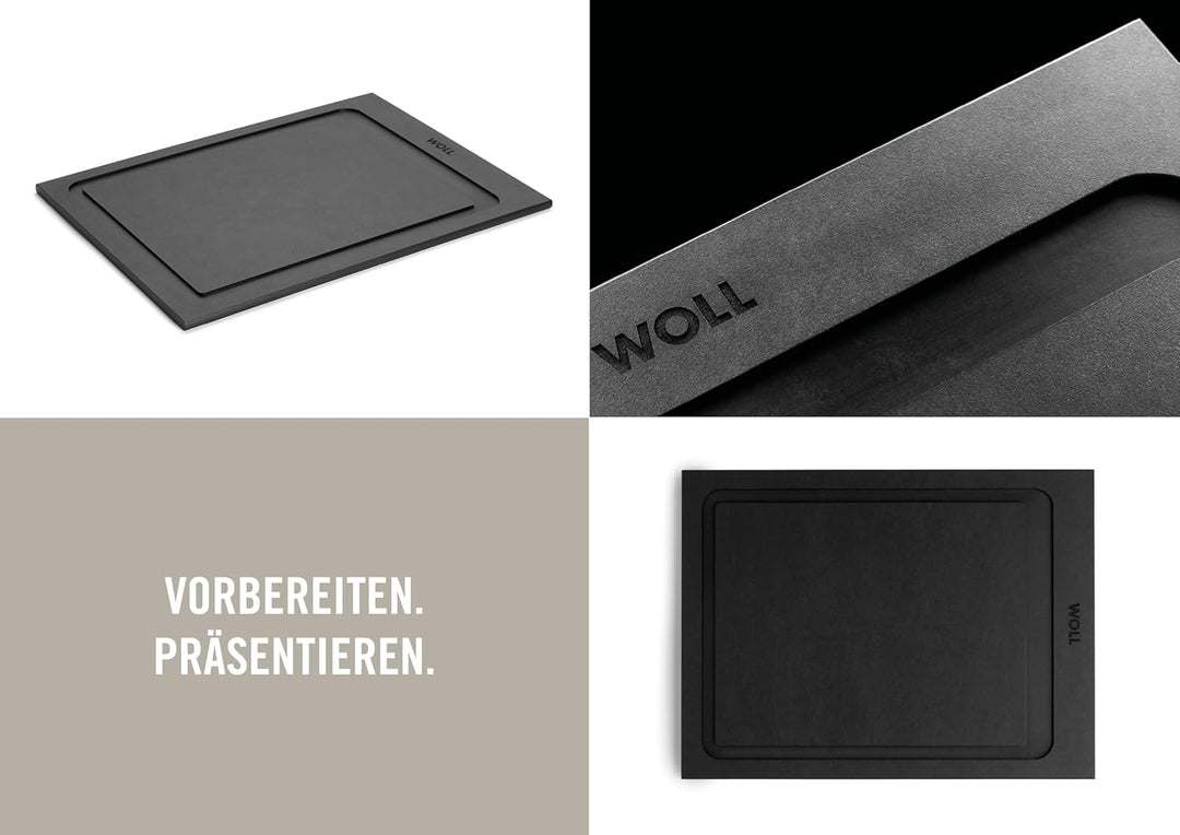 Woll Cut & Serve Schneidebrett, 30 x 22 cm, 7 mm hoch, aus FSC-zertifiziertem Papierverbundstoff, BP