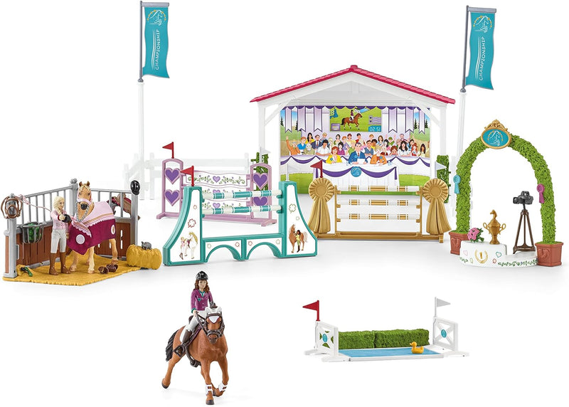 schleich 42440 Freundschaftsturnier, für Kinder ab 5-12 Jahren, HORSE CLUB - Spielset alte Verpackun