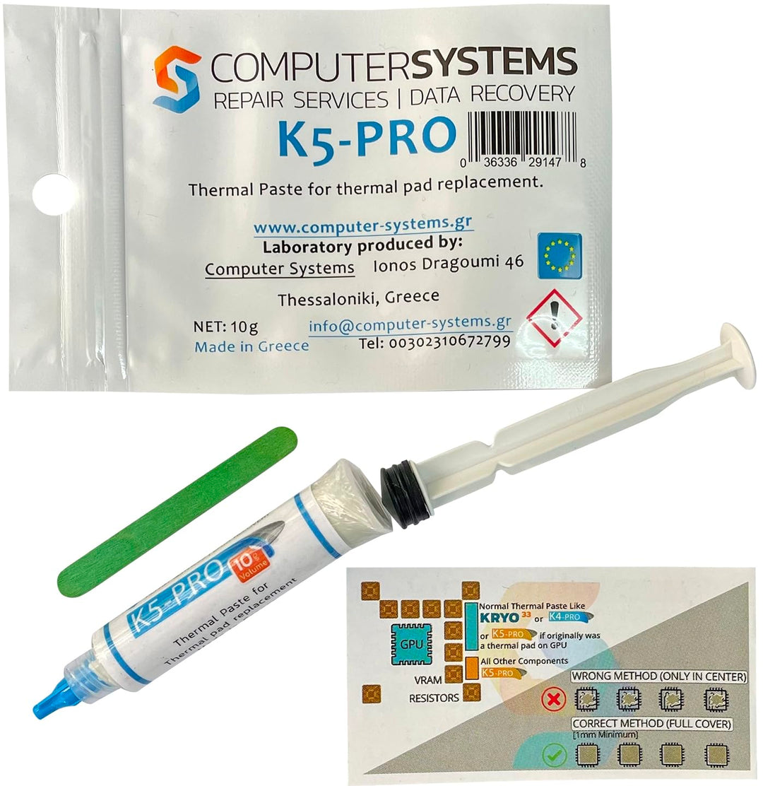 K5 PRO 10g Spritze viskose Wärmeleitpaste für Wärmeleitpad Ersatzflüssigkeit (CSGR)