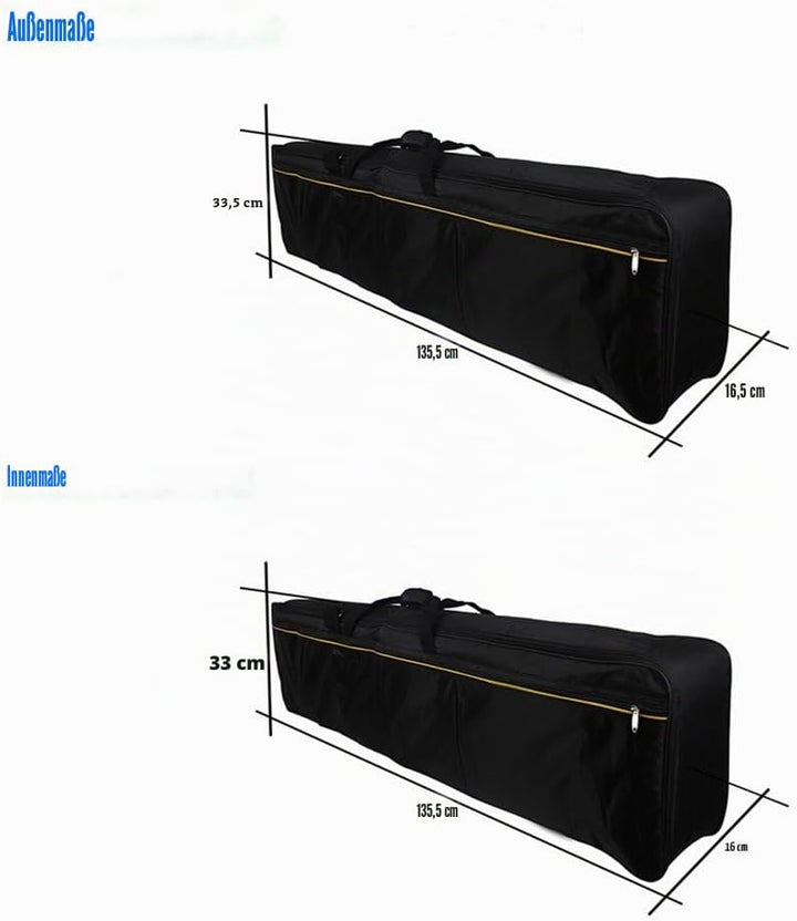 Keyboardtasche 88 Tasten, Sasuori keyboard für elektrische Tastatur, Reiss- und wasserfest Keyboard