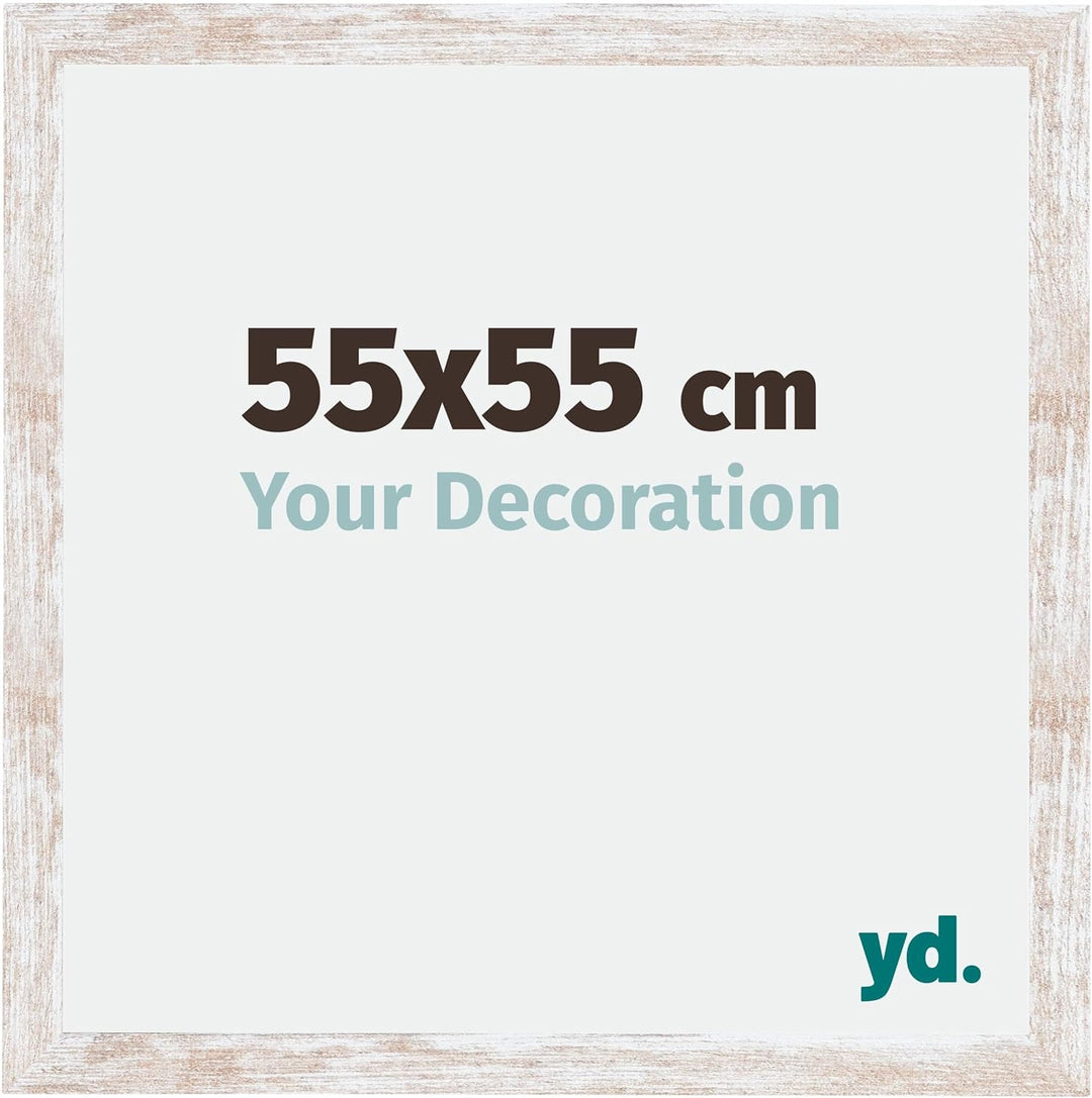 yd. Your Decoration - Bilderrahmen 55,00x55,00 cm - Bilderrahmen aus MDF mit Acrylglas - Antireflex