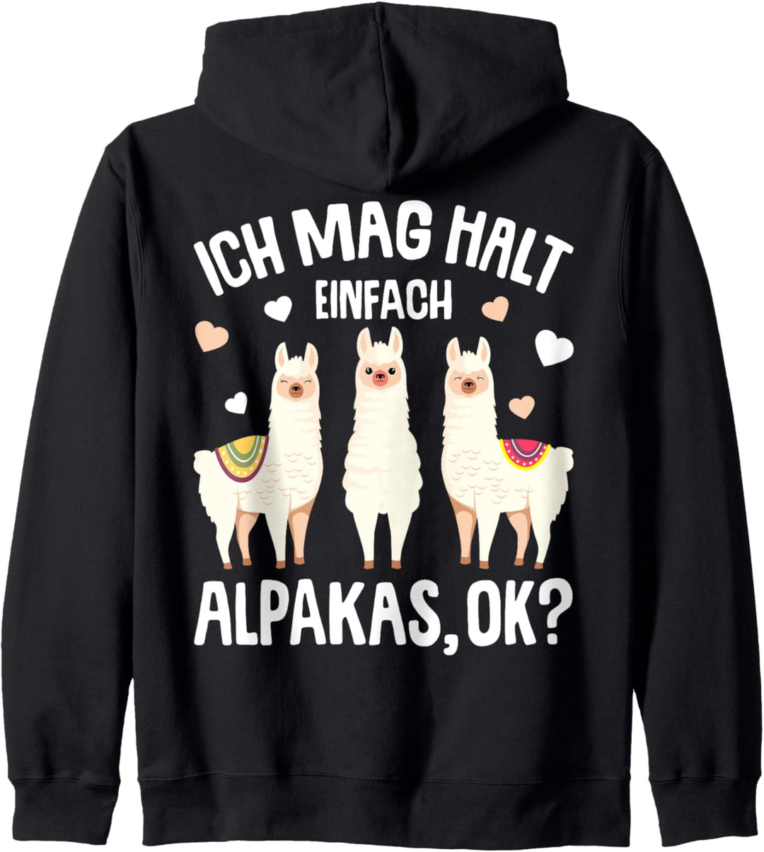Ich mag halt Alpakas Kinder Mädchen Damen Alpaka Lama Kapuzenjacke