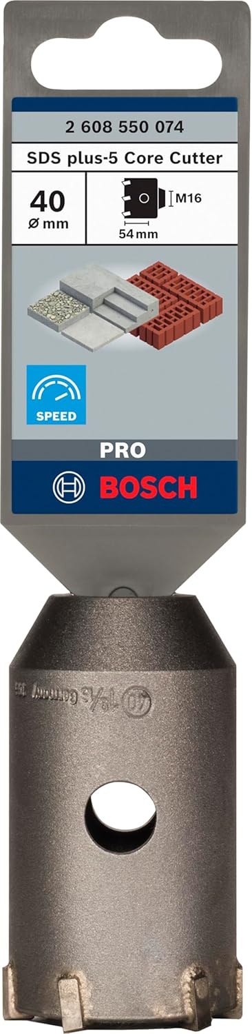 Bosch Professional Hohl-Bohrkrone SDS-plus-9 Core Cutter (Ø 40 mm), 40 mm