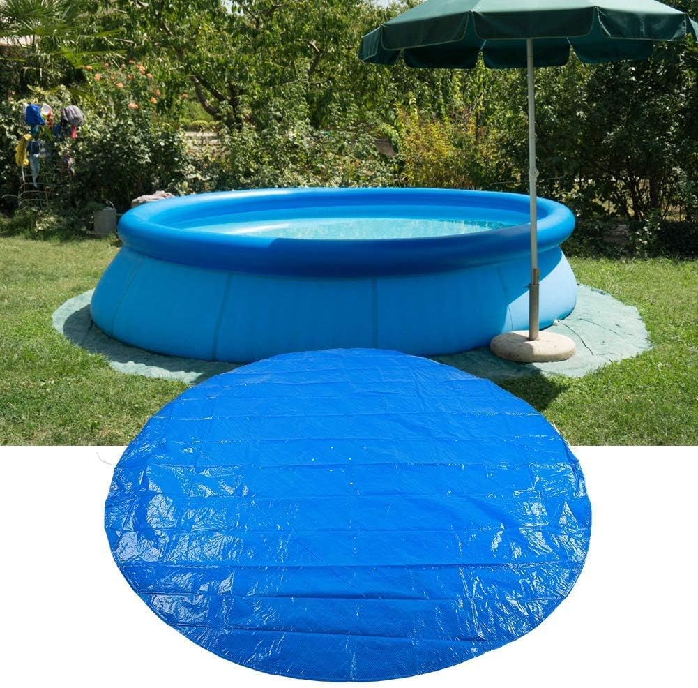 Bodenmatte für Pool, runde Form, PE, wasserdicht, staubdicht, Poolabdeckung, Zubehör aus Stoff, Schu
