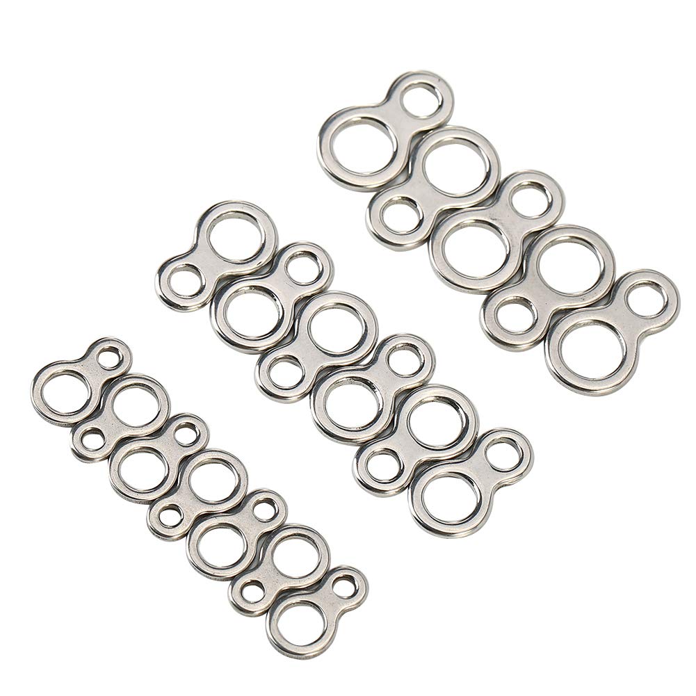 Demeras Angeln Split Rings Angeln Abbildung 8 Ringe 60 St¨¹ck Edelstahl Solid Fishing Abbildung 8 Ji