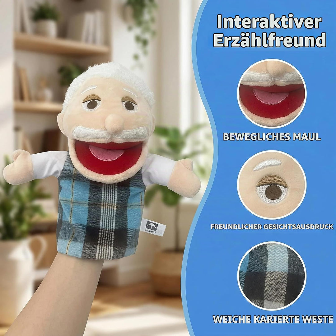 Familie Handpuppen für Kinder, beinhaltet Opa, Oma, Papa, Mama, Tochter, Sohn mit beweglichen offene