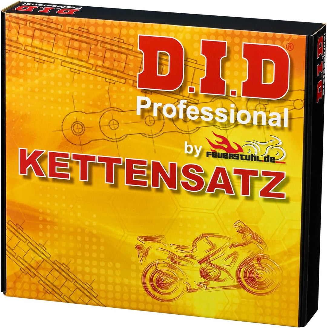 Kettensatz NX 250 1988-1995, MD21, MD25, DID X-Ring extra verstärkt gold