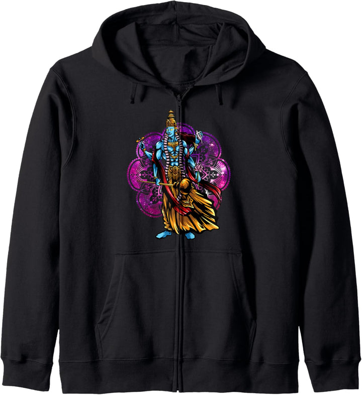 Vishnu Indien Antike Hindu-Mythologie Spiritueller Gott Kapuzenjacke