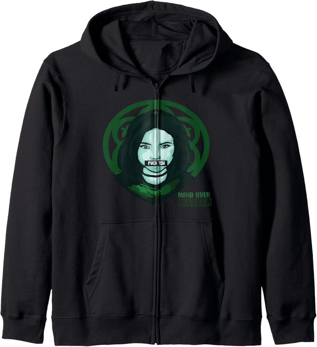 Geist über Materie Pastell Goth Kapuzenjacke