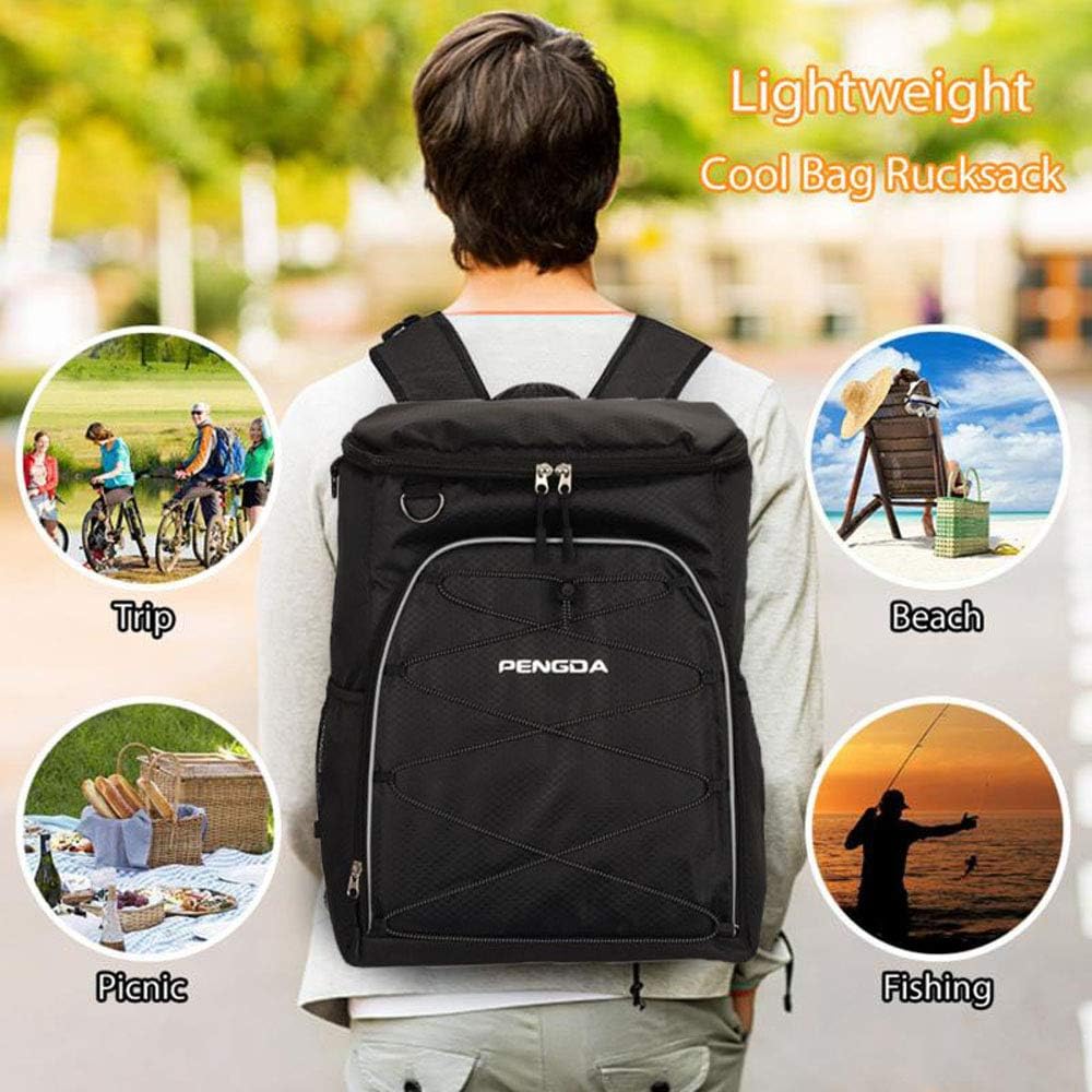 PENGDA 25L Kühlrucksack Kühltasche - 36 Dosen Gross Isoliertasche Wasserdichter Picknickrucksack für