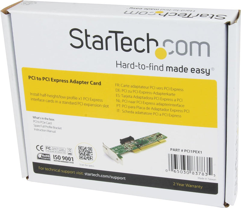 StarTech.com PCI auf PCI Express Adapter - PCI zu PCIe Karte PCI to PCI Express, PCI to PCI Express