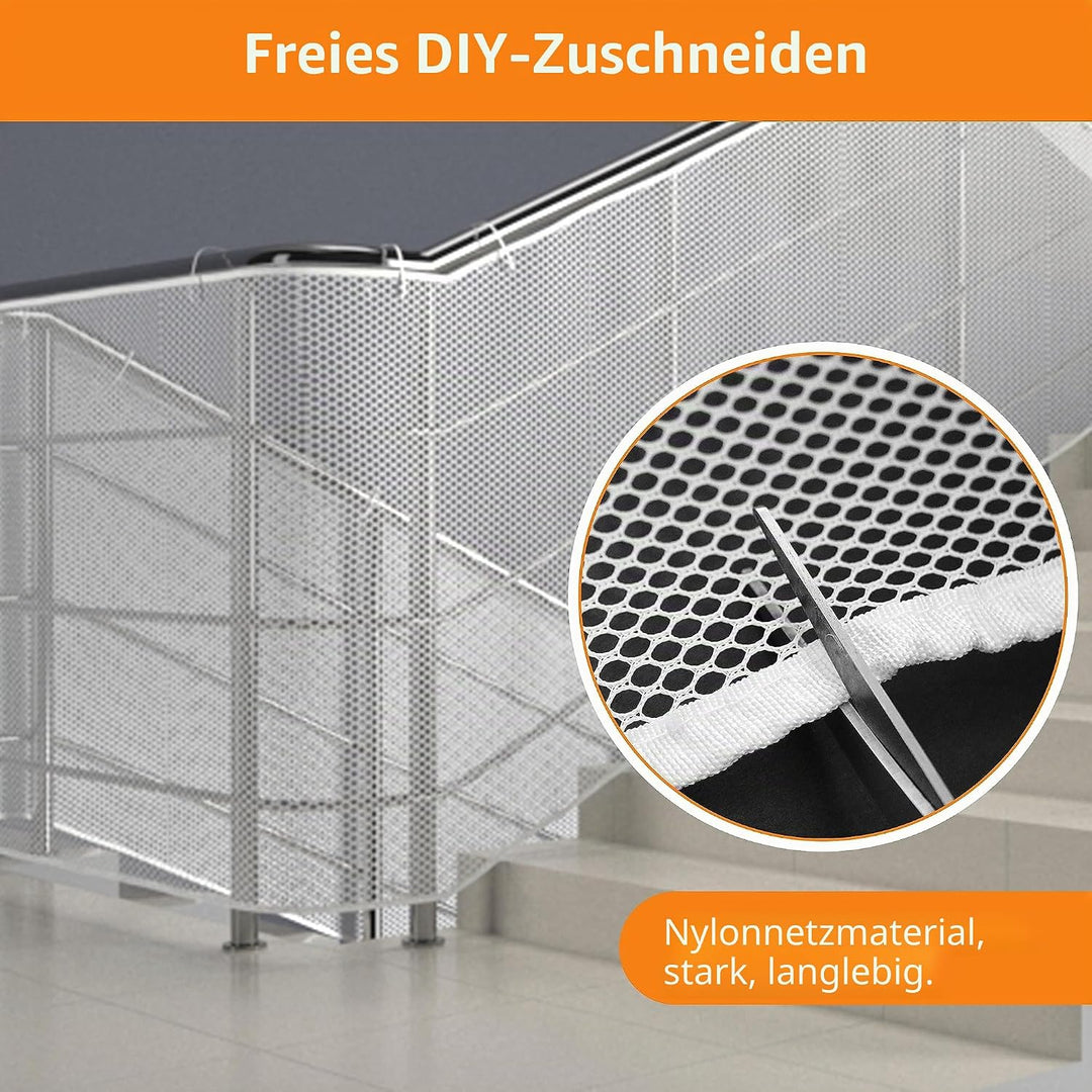 6 Meter Kinder Sicherheitsnetz, Balkongeländer Treppensicherheitsnetz, stabiles Zaunnetz, Kinder, Ha