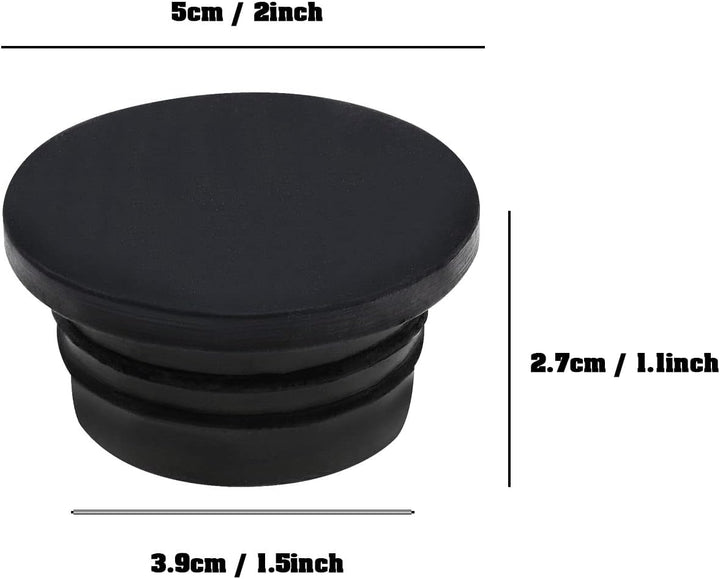 be in your mind 2 Stück Poolleiter, Stossfänger, Gummi, 39 mm, Leiter-Stöpsel, Puffer, Stöpsel für 4