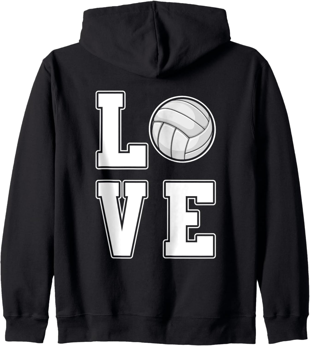 Liebe Zum Volleyball Kapuzenjacke
