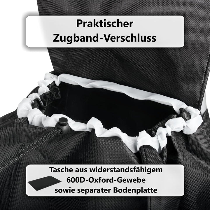 2IN1 Einkaufstrolley auch als Sackkarre nutzbar klappbar 40L Tasche bis 25kg Einkaufswagen mit gross