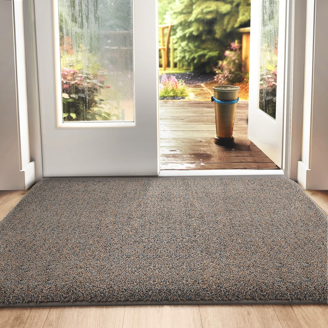 DEXI Fussmatte Innen 80 x 120 cm, rutschfeste Schmutzfangmatte, Maschinenwaschbare Fussmatte, Saugst