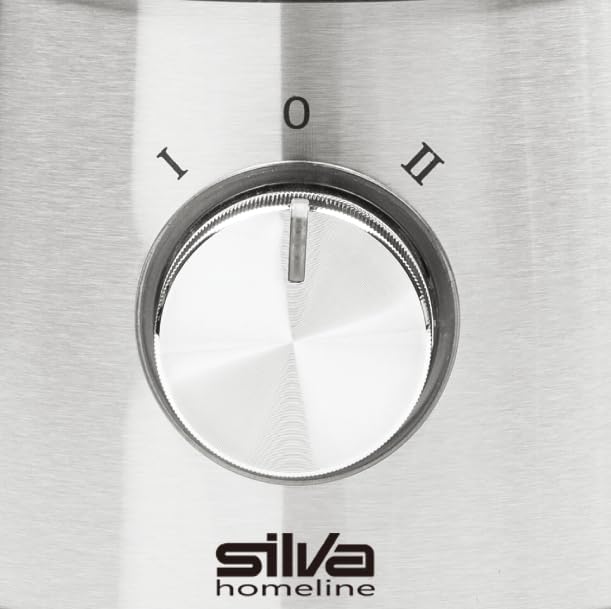 SILVA SCHNEIDER AE 2340 Entsafter für Obst und Gemüse, aus Edelstahl, 400 Watt, leichte Reinigung, 3