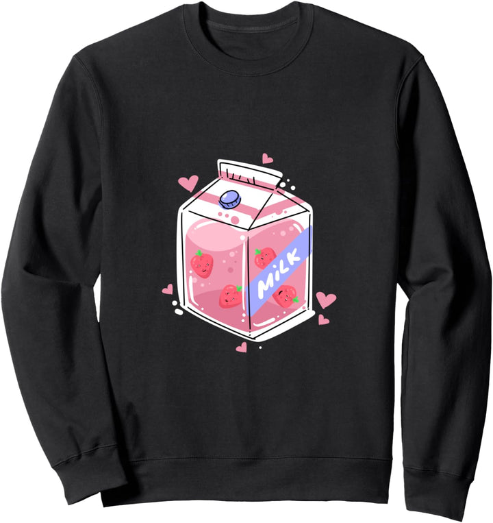 Kanji Otaku I Japanische Erdbeer Milch I Kawaii Sweatshirt