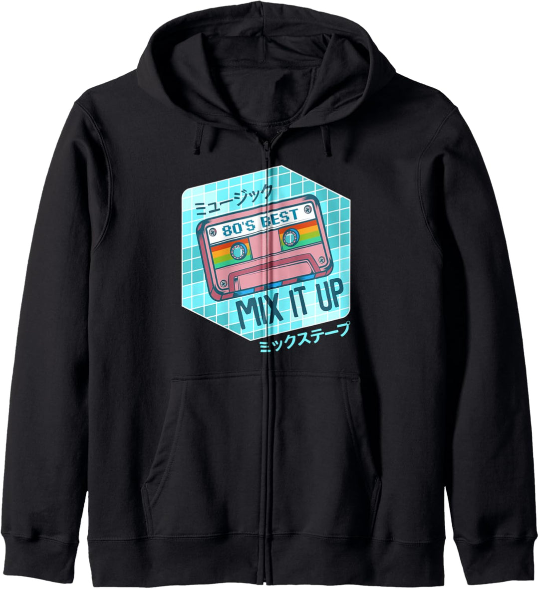 Mixkassette Mixtape Otaku Japanische Fans Vintage Retro Kapuzenjacke
