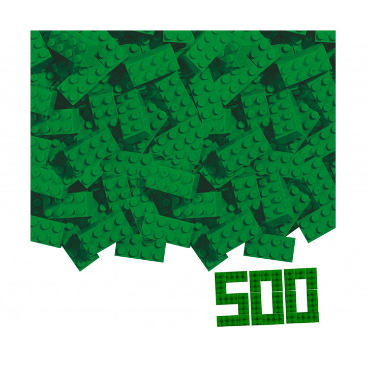 Simba 104114547 - Blox, 500 grüne Bausteine für Kinder ab 3 Jahren, 8er Steine, im Karton, hohe Qual
