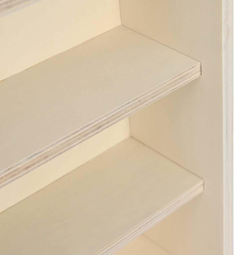 vidaXL Holz-Sammelvitrine mit Regal Braun 40 x 8,5 x 54 cm Sperrholz, Wohnzimmeraufbewahrung, Modern