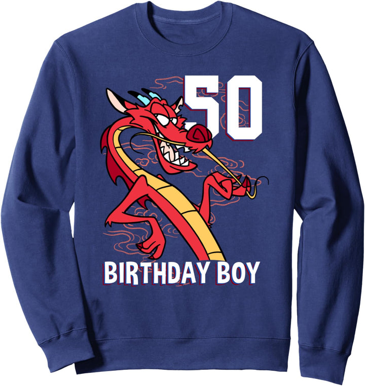 Disney Mulan 50th Birthday Boy Mushu Portrait Sweatshirt