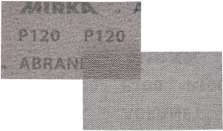 Mirka Abranet Netz-Schleifstreifen 70x125 mm Klett / Korn P120 / 50 Stk / zum Schleifen von Holz, Sp