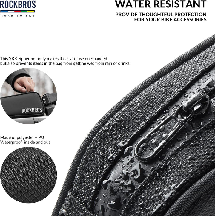 ROCKBROS Road-to-Sky Fahrrad Rahmentasche Wasserabweisend Oberrohrtasche 0,7L Reflektierend Fahrradt