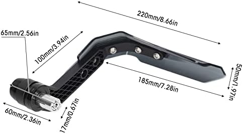 KIMISS Motorrad-Handschützer ， Powersports-Handschützer， 22mm Motorrad Handschutz Aluminiumlegierung