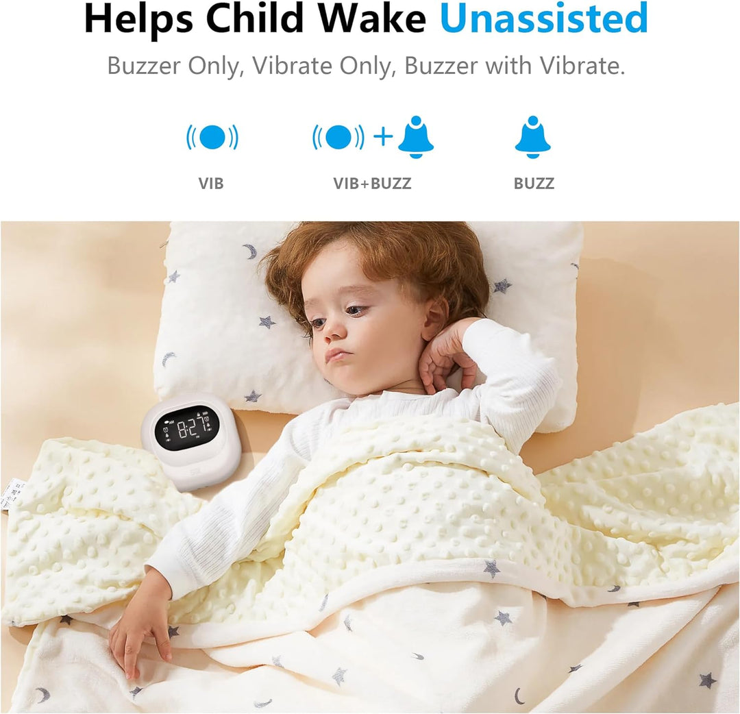 Vibrationswecker für Tiefschläfer, Batteriebetriebener Wecker unter dem Kopfkissen, Einstellbare Vib