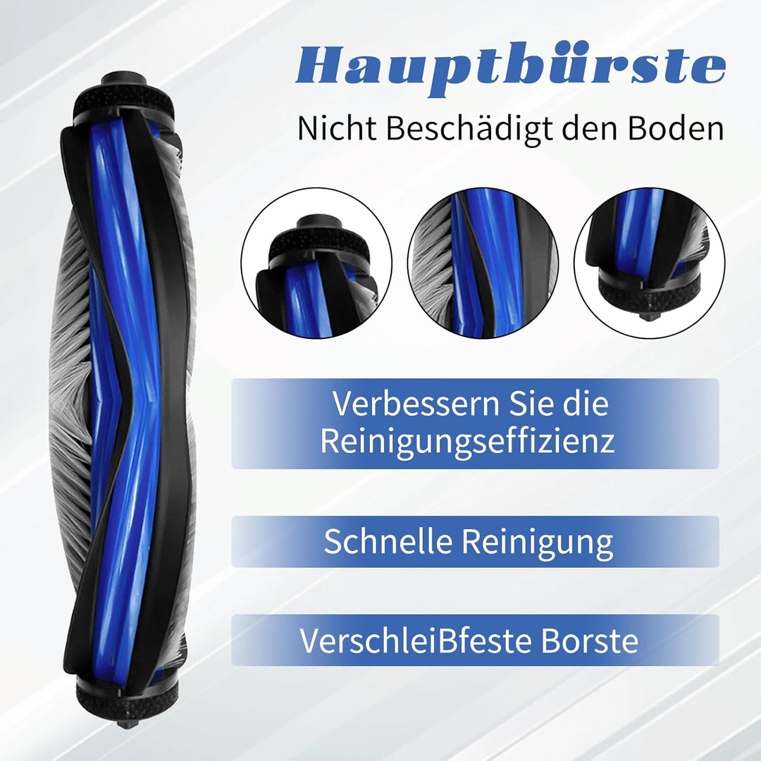 19 Stück Zubehörset für ECOVACS DEEBOT N30 PRO OMNI/N30 OMNI Saugroboter, 1 Hauptbürste, 4 Filter,4