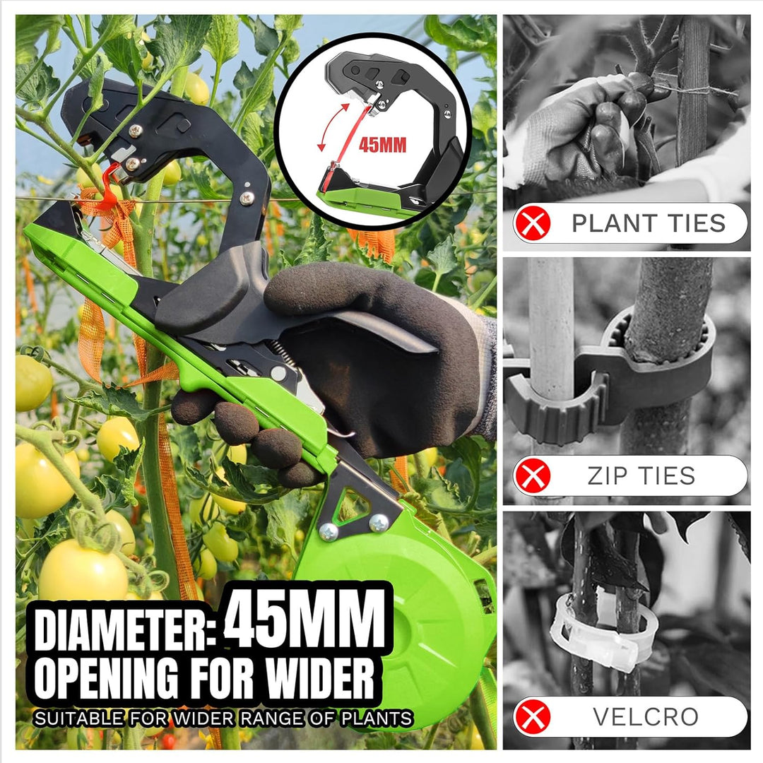 SWANSOFT Pflanzenbindemaschine, Bindezange für Pflanzen Profi, 420g leichte Handbindemaschine für We