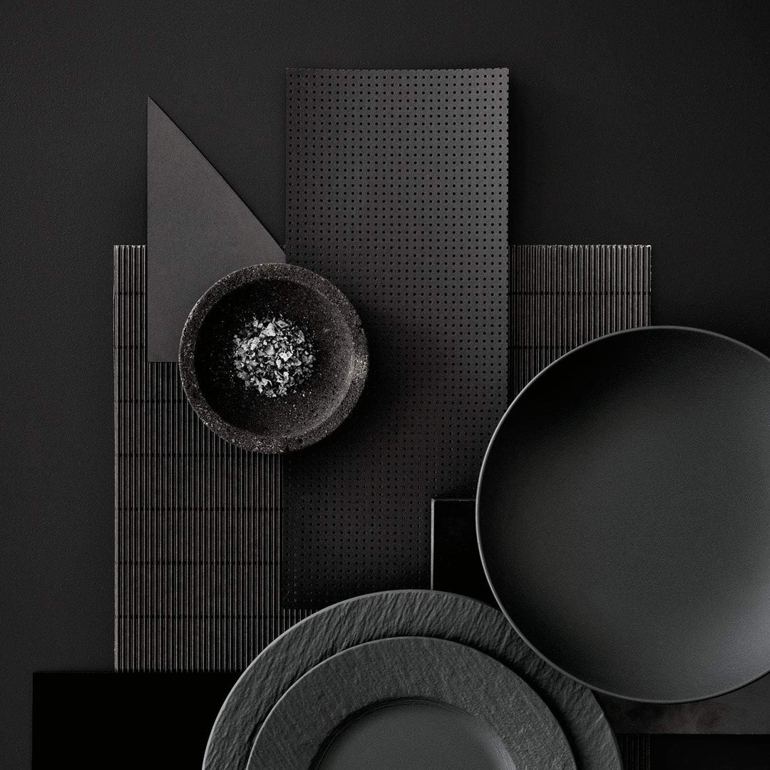Villeroy &amp; Boch - Manufacture Rock Servierplatte rechteckig, schwarz Manufacture Rock Schale, 430 ml