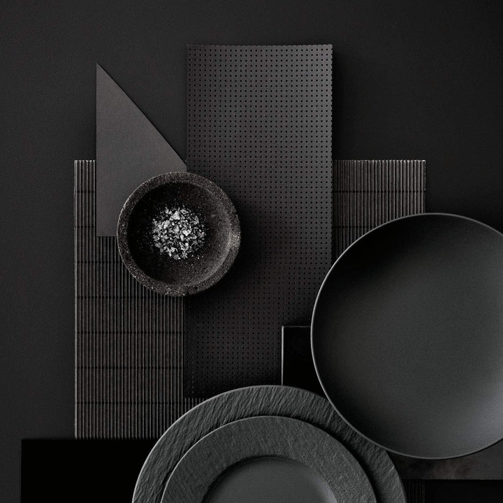 Villeroy &amp; Boch - Manufacture Rock Servierplatte rechteckig, schwarz Manufacture Rock Schale, 430 ml