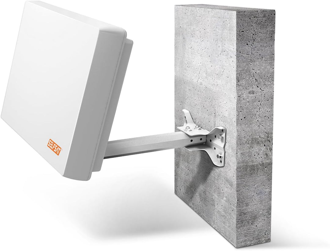 Selfsat H22D2 Flachantenne mit Austauschbaren Twin LNB Weiss, Twin LNB