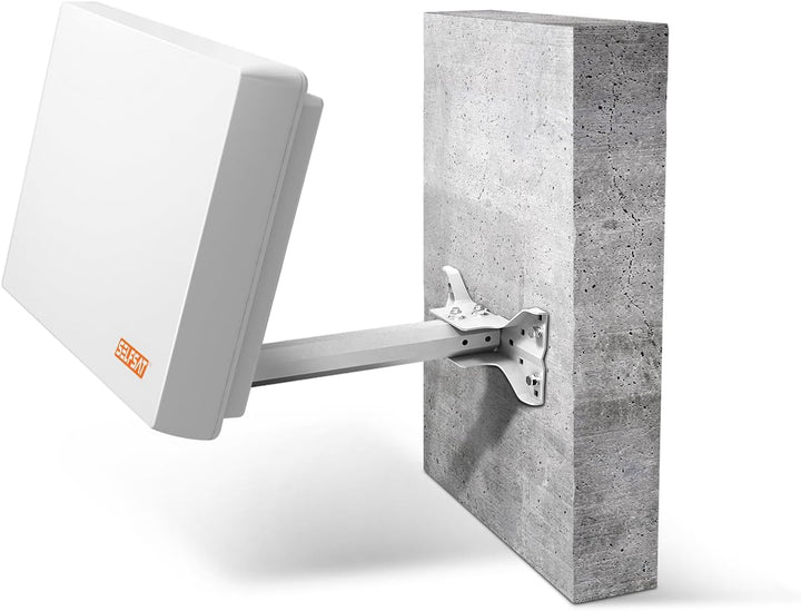 Selfsat H22D2 Flachantenne mit Austauschbaren Twin LNB Weiss, Twin LNB