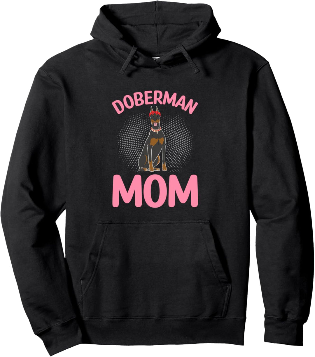 Dobermann Mom Dober Mom Bandana Pullover Hoodie
