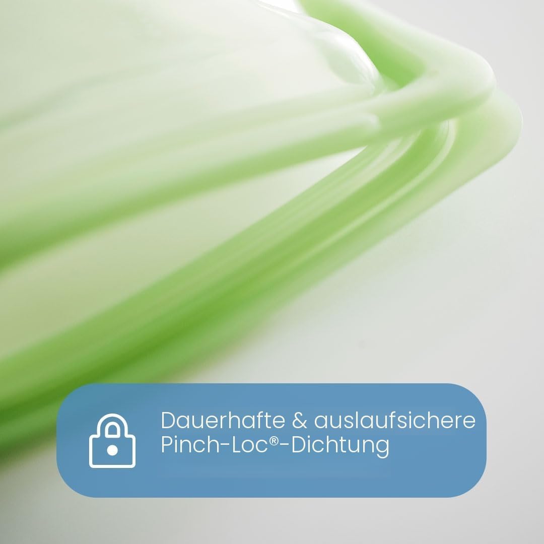 Stasher Bag Premium Silikonbeutel wiederverwendbar für Lebensmittel, Lot de 2, Klar, Dauerhaft, Back