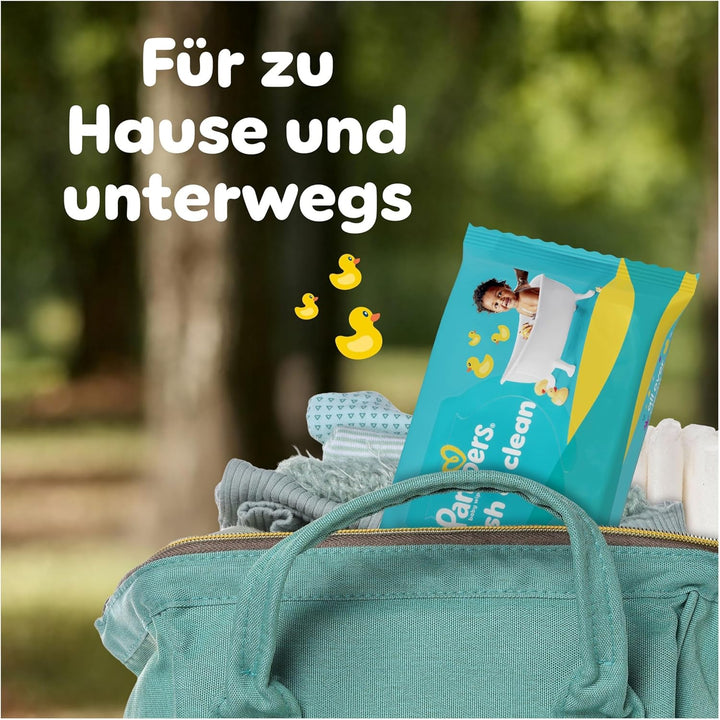 Pampers Fresh Clean Feuchttücher, 12 Packungen mit 80 Stück (960 Stück), zart duftende Reinigung auc