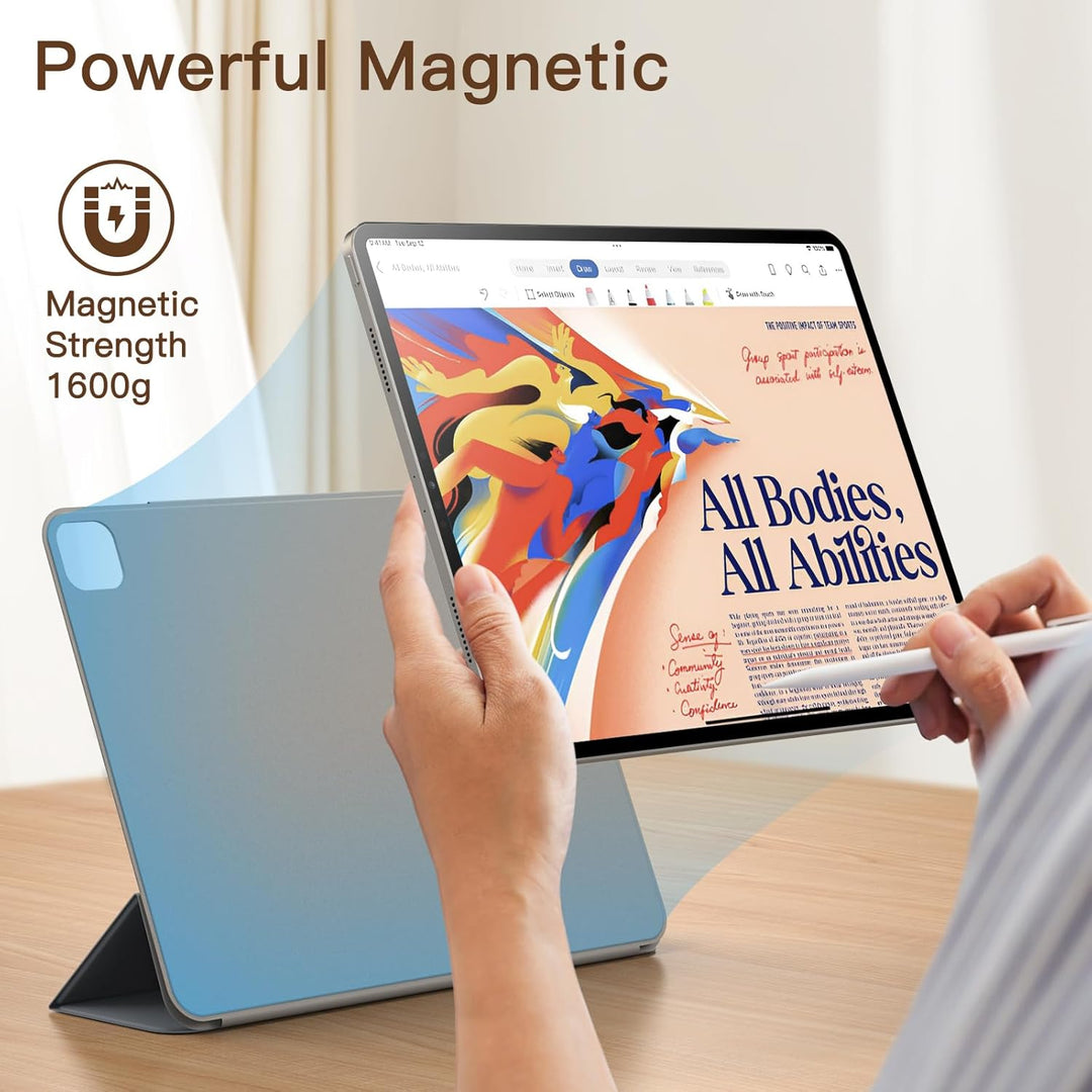 JETech Magnetische Hülle für iPad Pro 12,9 Zoll 2022/2021/2020/2018 (6./5./4./3. Generation), Pencil