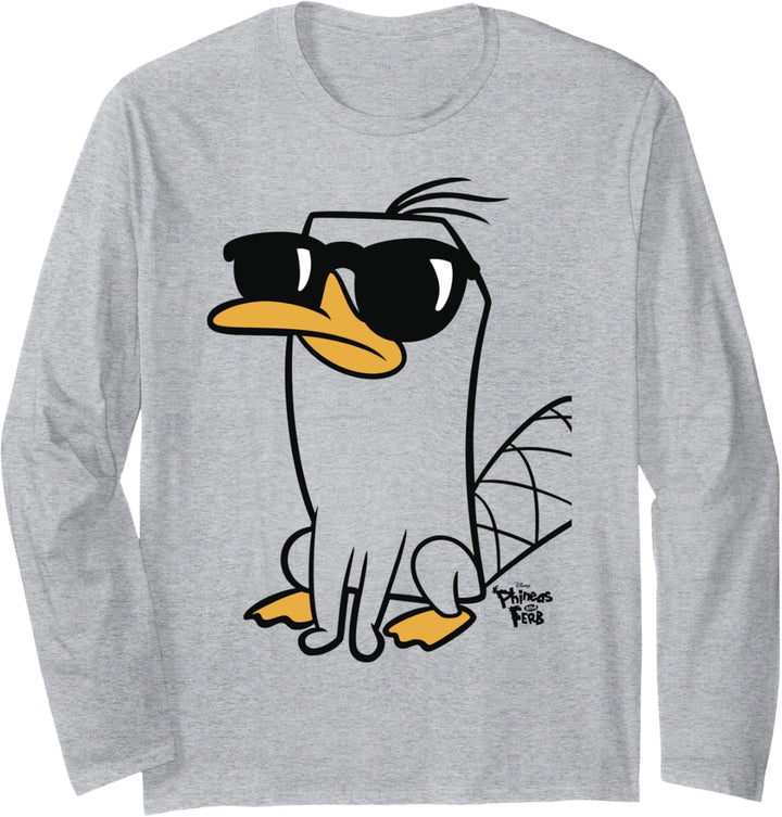 Disney Phineas and Ferb Large Perry Sonnenbrille Pose Langarmshirt