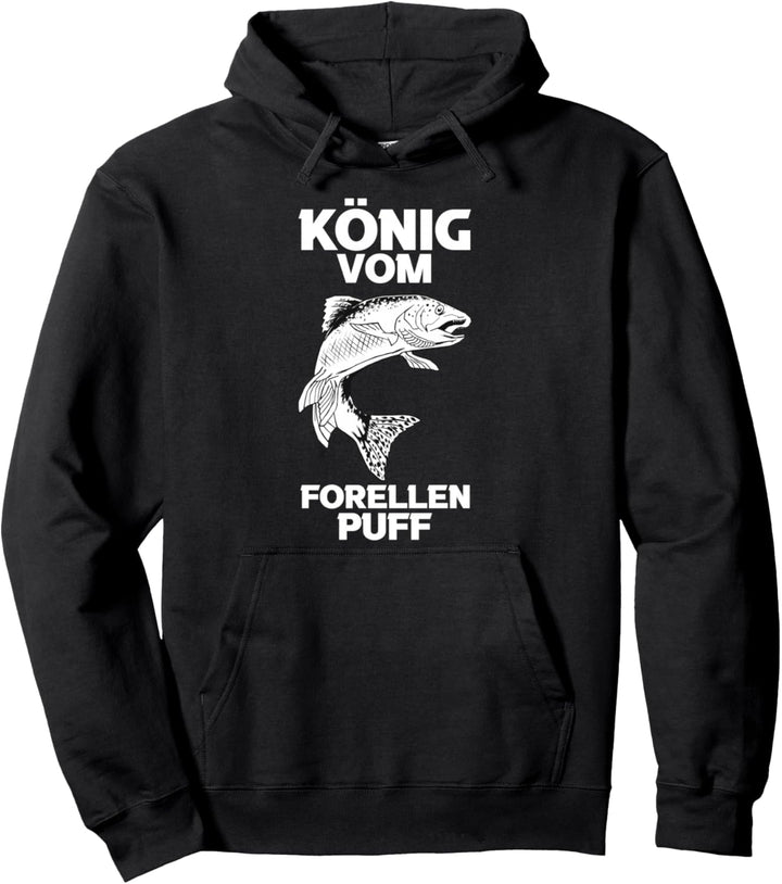 Angeln Fischer Forelle Pullover Hoodie