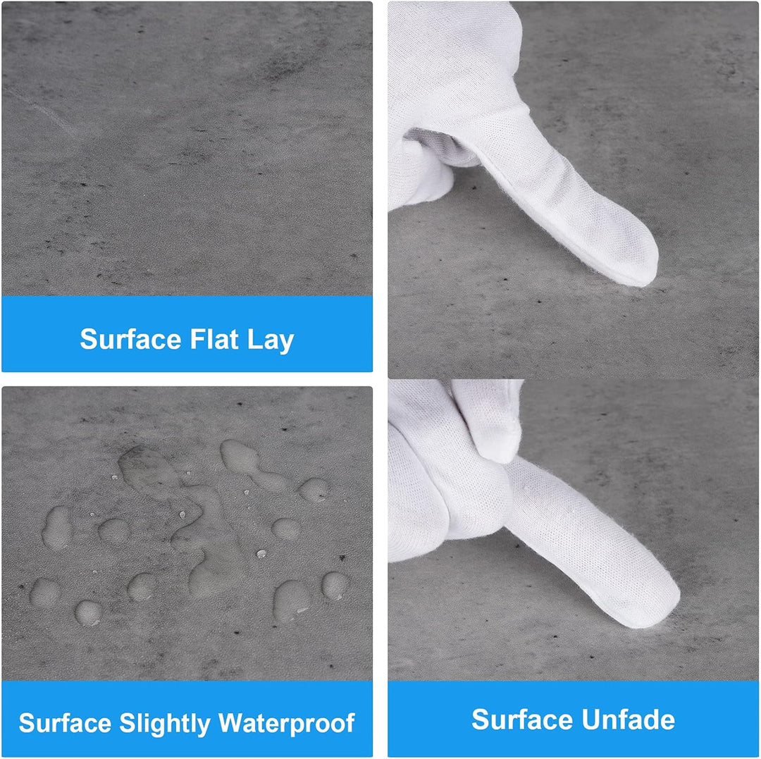 Selens Hintergrund Boards Kit für Food Fotografie, 60x60cm Hintergründe Grau Zement Weiss Marmor Tex