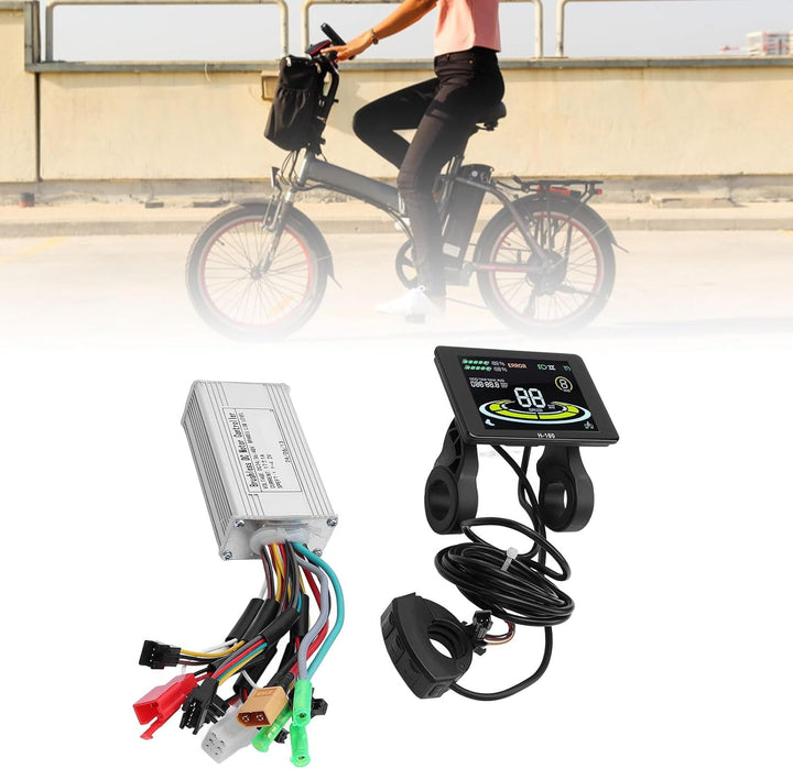 BuyWeek Brushless Motor Controller Kit, 36V 48V 250W 350W 17A 3 Modus Sinuswelle Controller mit H-10