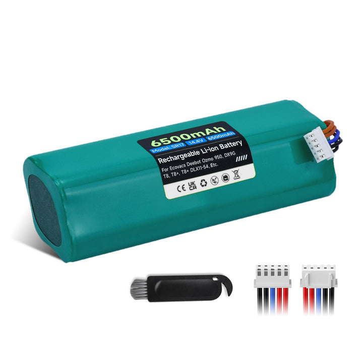 14.4V 6500mAh Ersatz Akku Kompatibel mit Yeedi Vac 2 pro,Vac 2,Yeedi Vac/Vac max,für Ecovacs Deebot