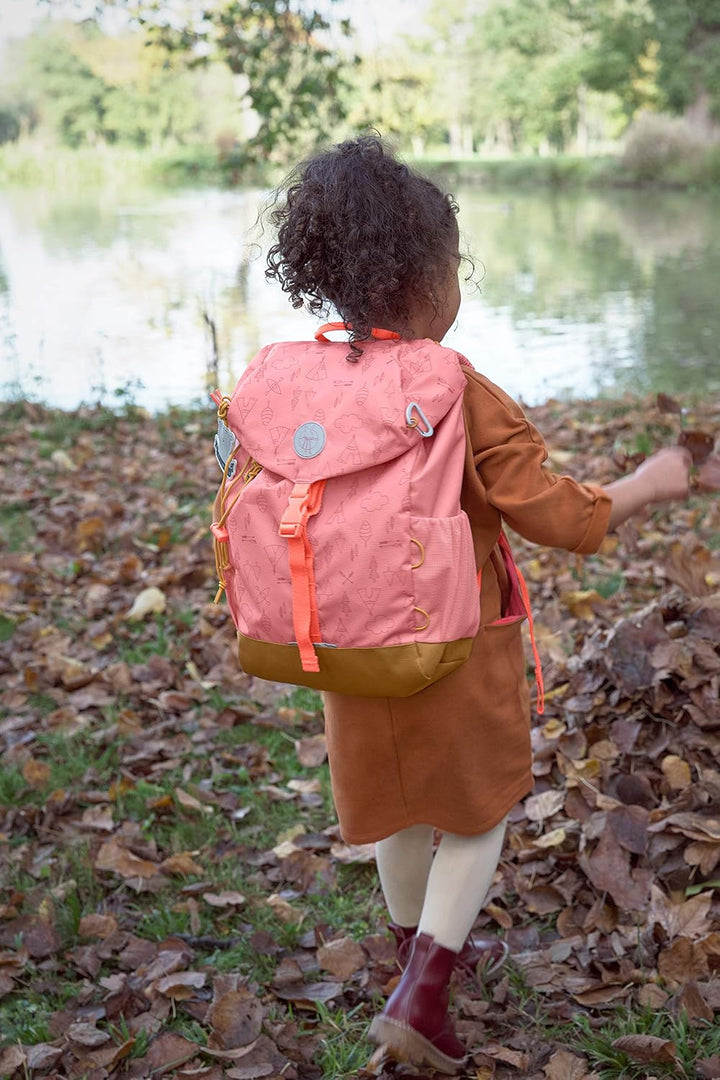LÄSSIG Kinder Wanderrucksack Kinderrucksack mit Brustgurt gepolsterte Schultergurte wasserabweisend,