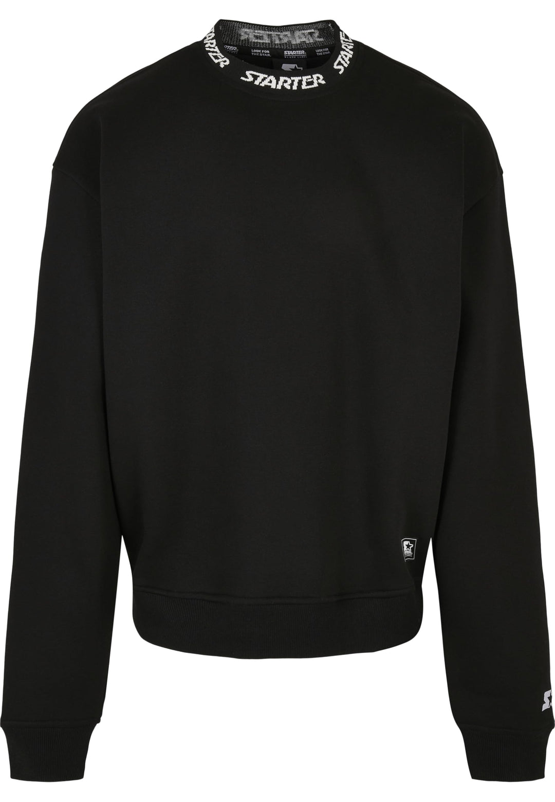 STARTER BLACK LABEL Herren Starter Jaquard Rib Crewneck XXL Schwarz, XXL Schwarz