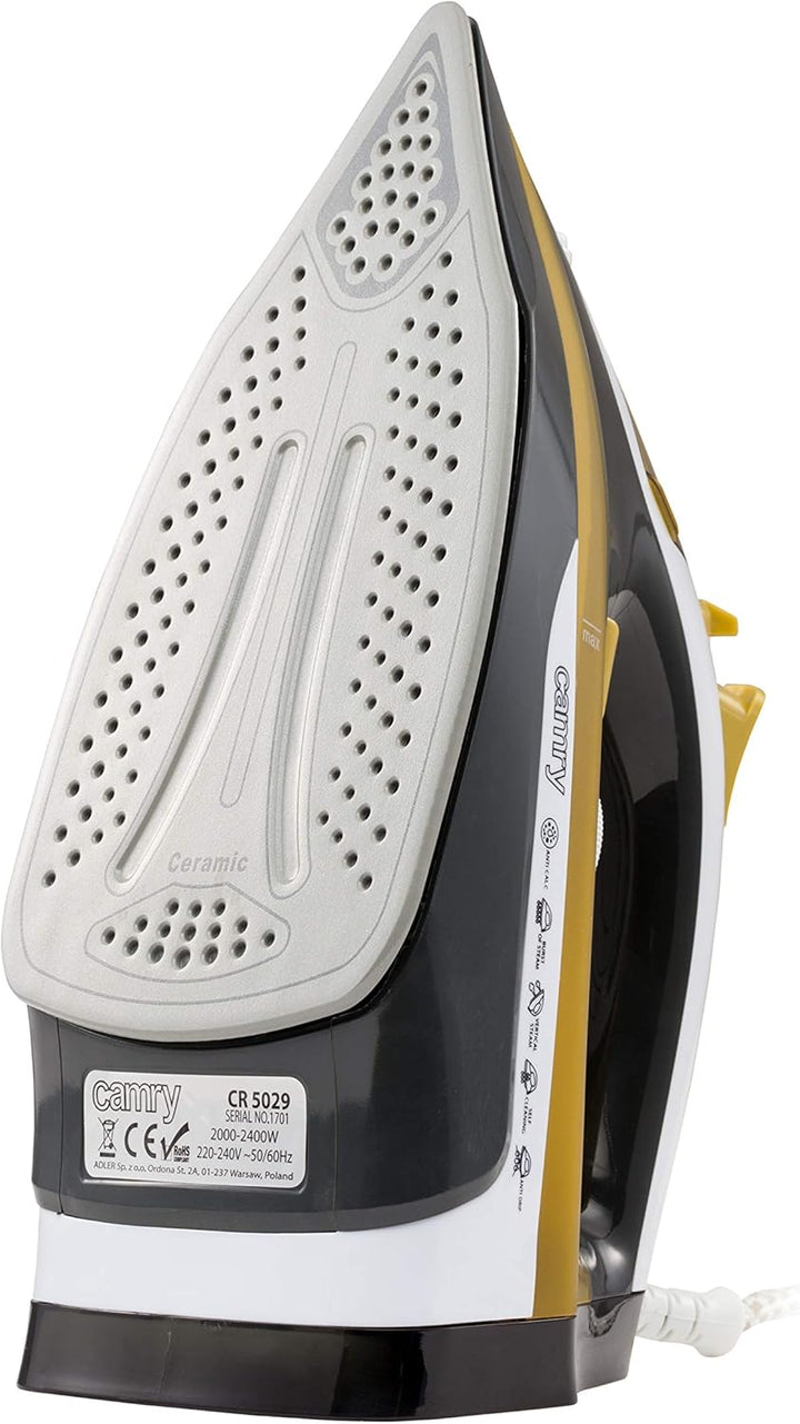 CAMRY CR 5029 Dampfbügeleisen, Keramik, Mehrfarbig, Klein