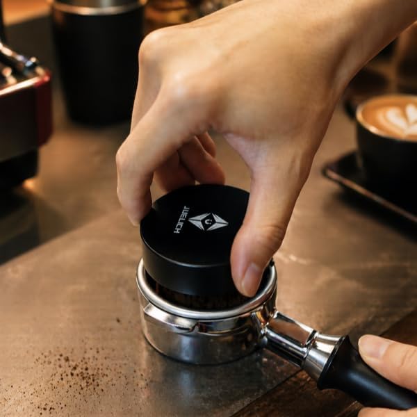 3-in-1 Kaffeeverteiler und Tamper mit WDT Werkzeug – Einstellbares Espresso Verteiler-Set – Profi Ba