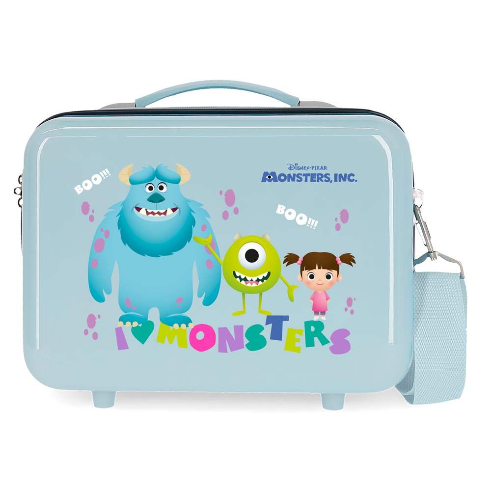 Disney Boo! Kosmetiktasche, anpassbar, Blau, 29 x 21 x 15 cm, starr, ABS 9,14 l Monsters Boo Utensil
